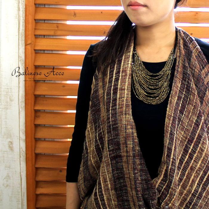 アンティークカラービーズの連ネックレス 2色展開 アジア工房 1260 | ブランド登録なし | 01