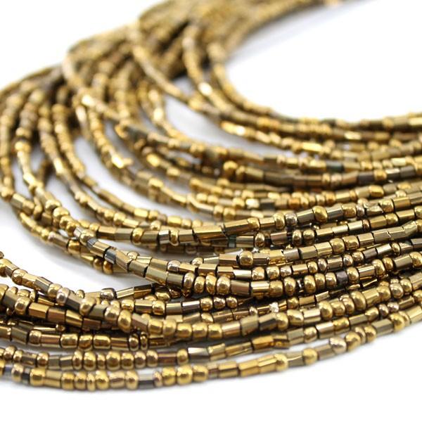 アンティークカラービーズの連ネックレス 2色展開 アジア工房 1260 | ブランド登録なし | 03