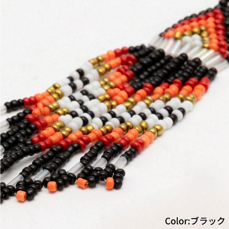 ピアス ビーズ フリンジ 揺れる アジアン エスニック カラフル おしゃれ バリ雑貨 フックピアス レディース 夏 1263 | ブランド登録なし | 03