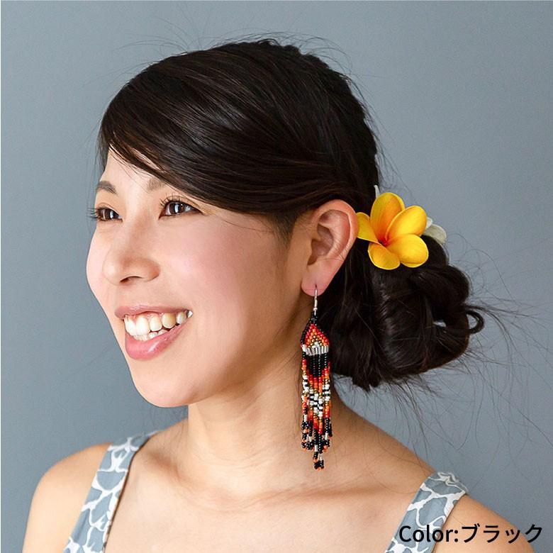 ピアス ビーズ フリンジ 揺れる アジアン エスニック カラフル おしゃれ バリ雑貨 フックピアス レディース 夏 1263 | ブランド登録なし | 12