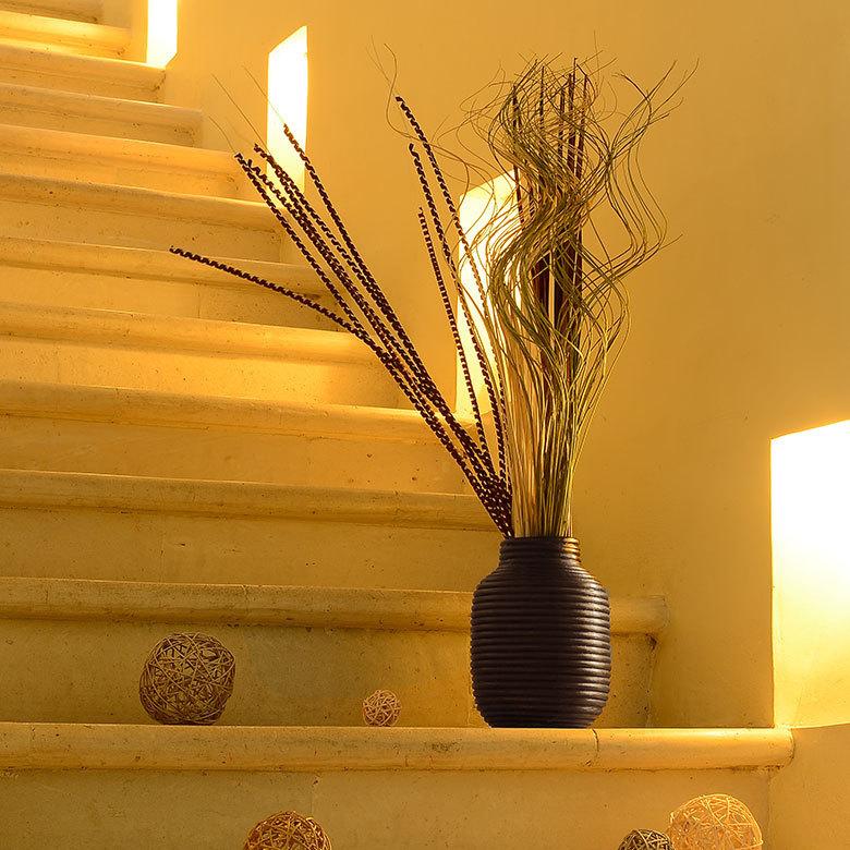 花器 フラワーベース バスケット インテリア モダン バリ雑貨 アジアン雑貨 花瓶 おしゃれ 割れない 玄関 飾り オブジェ ラタン エスニック 壷 アジア工房 12660 | ブランド登録なし | 08