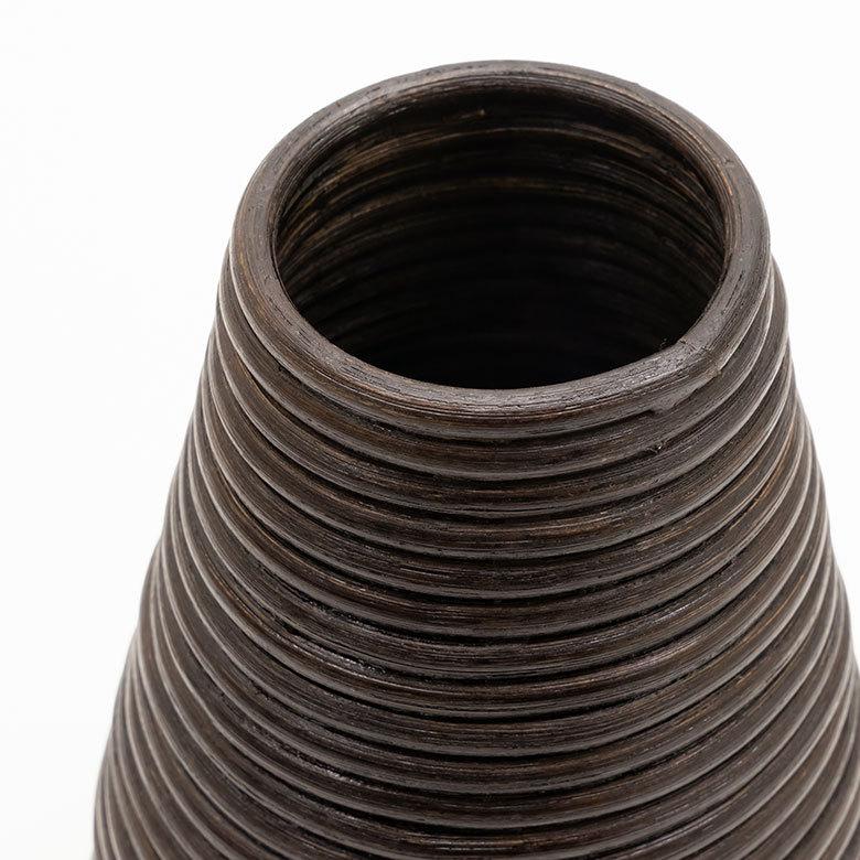 ぐるぐるラタンの造花フラワーベース 円錐型 アジア工房 12661 | ブランド登録なし | 09