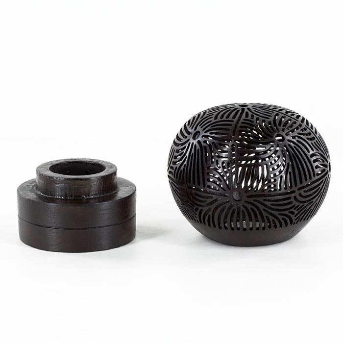 ココナッツボールランプ フラワーモチーフ アジア工房 12730 | ブランド登録なし | 03