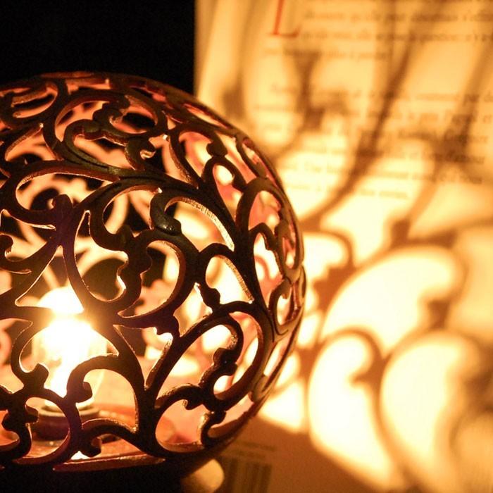 ココナッツボールランプ ガムランモチーフ アジア工房 12731 | ブランド登録なし | 01