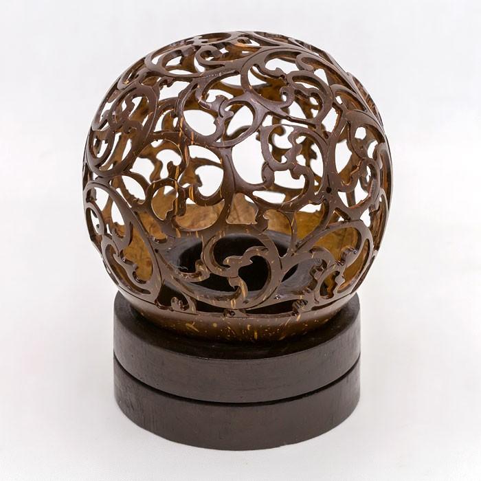 ココナッツボールランプ ガムランモチーフ アジア工房 12731 | ブランド登録なし | 02