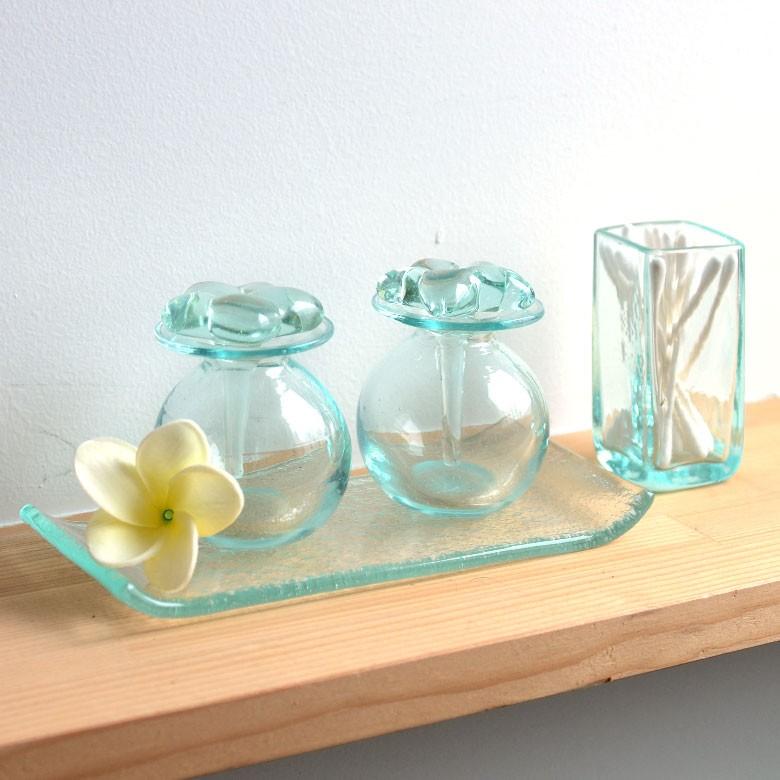 アロマボトル スパボトル ガラス プルメリア オイルボトル アメニティ おしゃれ リゾート 小物 ガラス容器 ガラス瓶 12750 | ブランド登録なし | 05