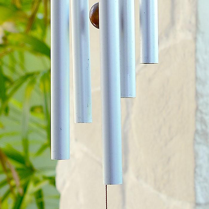 ウッドとアルミで出来た民族模様の優しい音色の風鈴 アジア工房 12830 | ブランド登録なし | 02