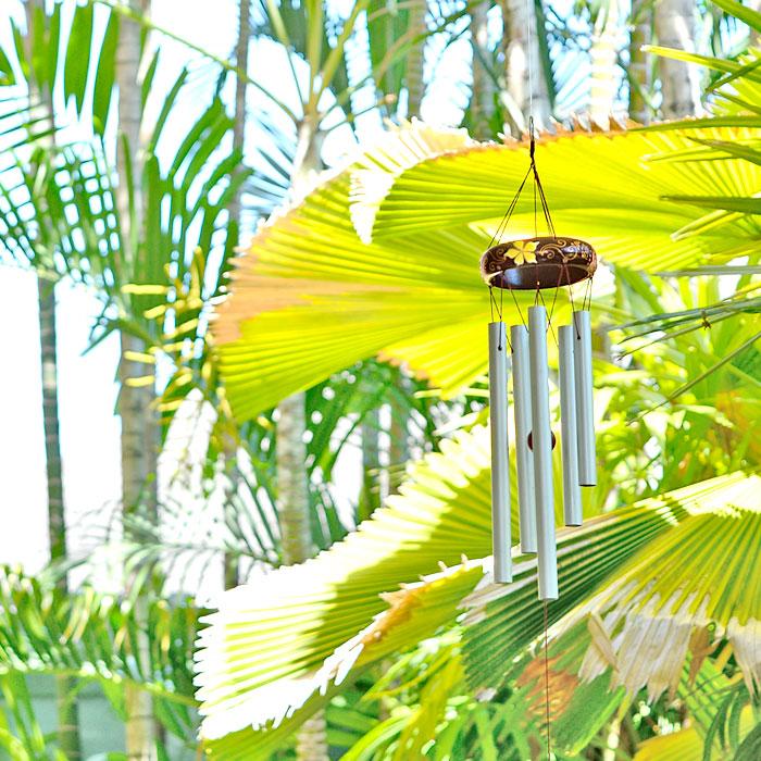 ウッドとアルミで出来た民族模様の優しい音色の風鈴 アジア工房 12830 | ブランド登録なし | 07