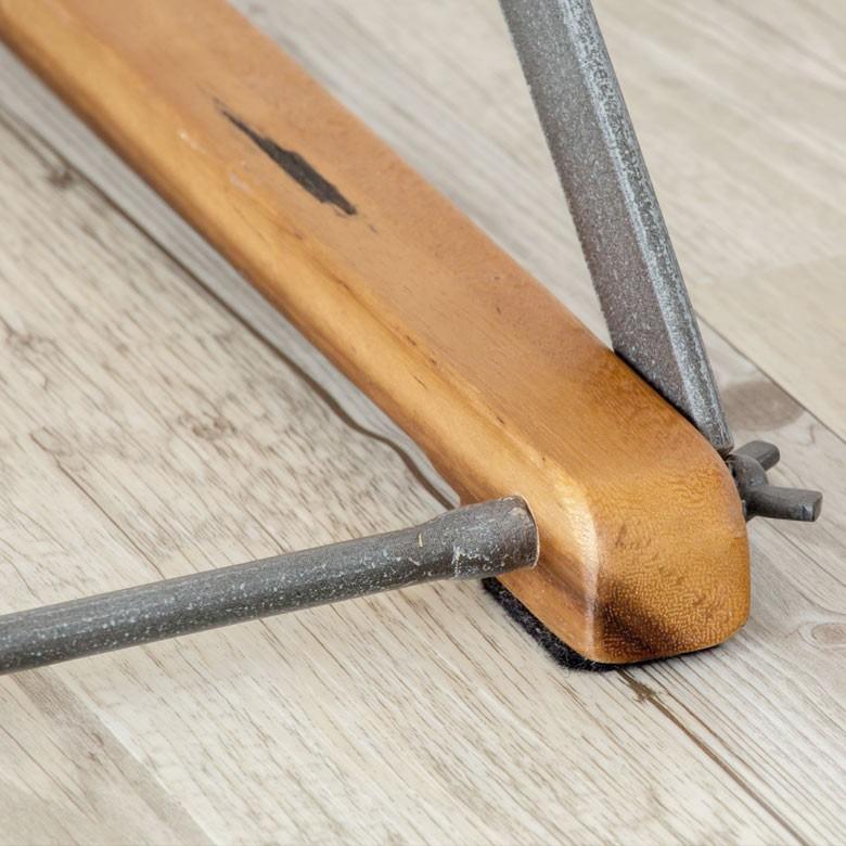 マガジンラック ラスティ ウッドとアイアンとレザー 木製 西海岸 男前 12930 | ブランド登録なし | 04