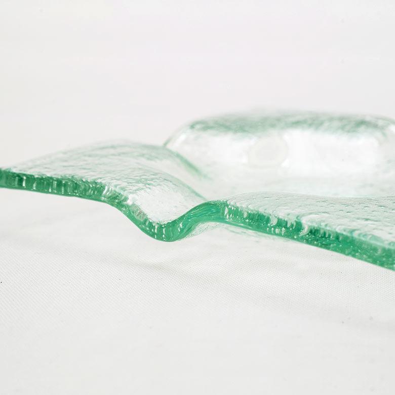 ガラス スクエア型 アッシュトレイ 灰皿 煙草 喫煙 プレート トレー ガラス びいどろ 透明 正方形 アジアン マルチ 13110 |  | 02