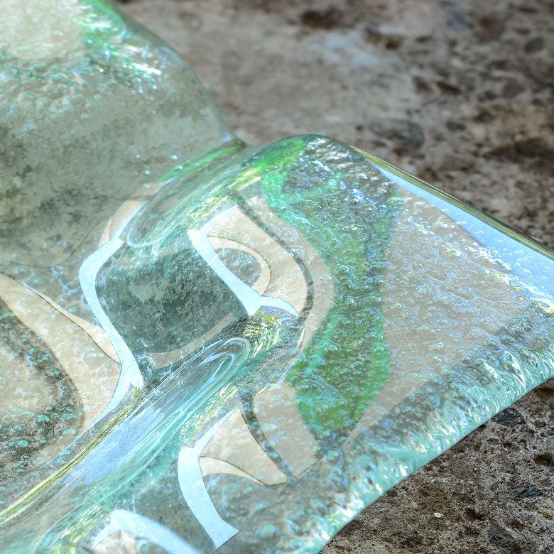 ガラス スクエア型 アッシュトレイ 灰皿 煙草 喫煙 プレート トレー ガラス びいどろ 透明 正方形 アジアン マルチ 13110 |  | 05