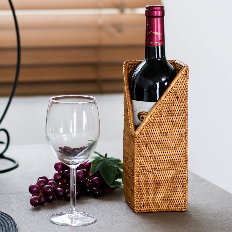 花瓶 フラワーベース 大きい カトラリースタンド アタ製 天然素材 ナチュラル アジアンインテリア アジア雑貨 13310 | ブランド登録なし | 04