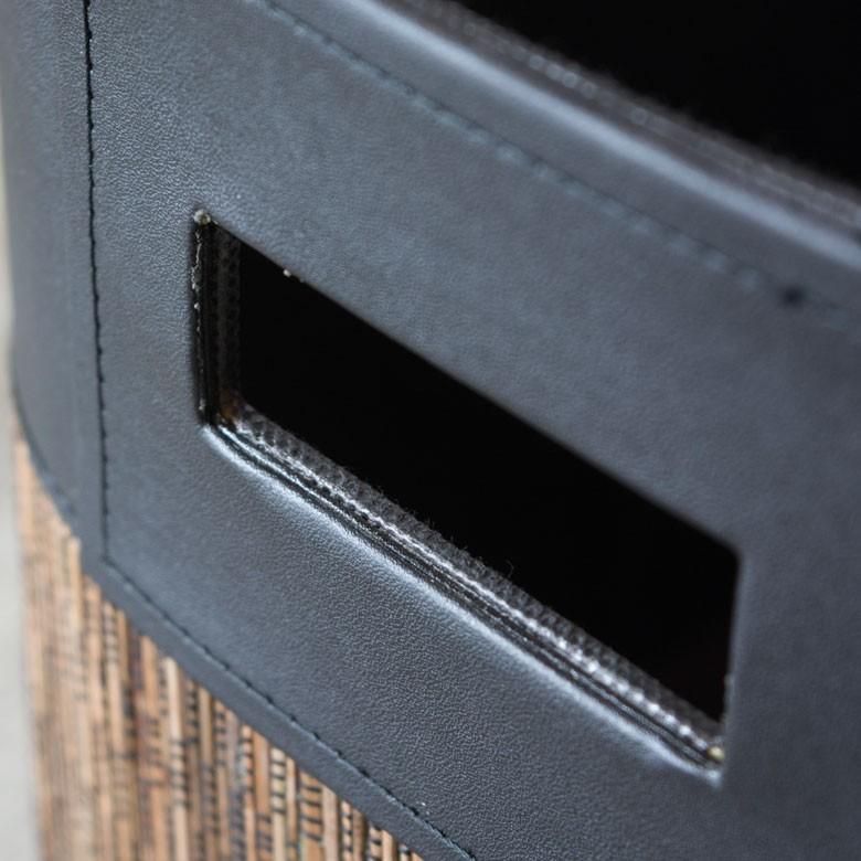 バスケット かご 深型 持ち手付き パームリディ ランドリーバスケット ハンドル付き 収納ボックス 脱衣かご ストッカー エスニック リゾート 13495 | ELEMENTS（インテリア） | 14