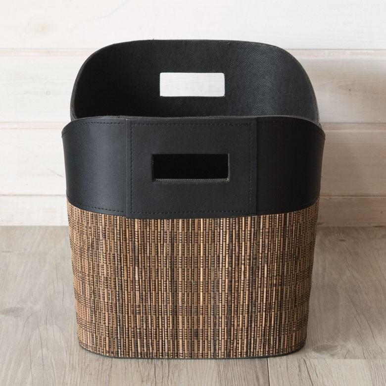 バスケット かご 深型 持ち手付き パームリディ ランドリーバスケット ハンドル付き 収納ボックス 脱衣かご ストッカー エスニック リゾート 13495 | ELEMENTS（インテリア） | 16