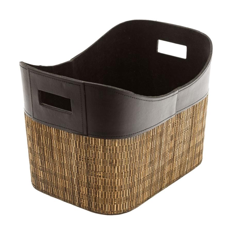 バスケット かご 深型 持ち手付き パームリディ ランドリーバスケット ハンドル付き 収納ボックス 脱衣かご ストッカー エスニック リゾート 13495 | ELEMENTS（インテリア） | 18