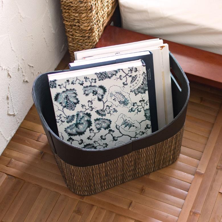 バスケット かご 深型 持ち手付き パームリディ ランドリーバスケット ハンドル付き 収納ボックス 脱衣かご ストッカー エスニック リゾート 13495 | ELEMENTS（インテリア） | 07