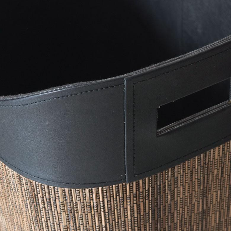 バスケット かご 深型 持ち手付き パームリディ ランドリーバスケット ハンドル付き 収納ボックス 脱衣かご ストッカー エスニック リゾート 13495 | ELEMENTS（インテリア） | 09