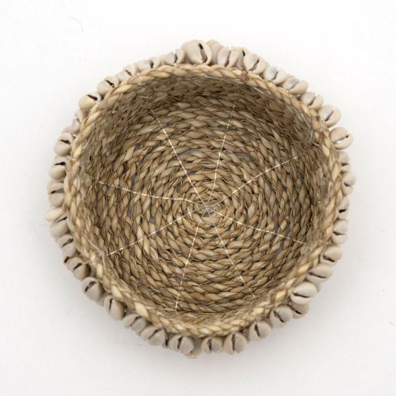 小物入れ 収納バスケット カゴ かごバスケット おしゃれ シェル付き バリ アジアン 収納ケース インテリア ナチュラル リゾート 1351 | ブランド登録なし | 09