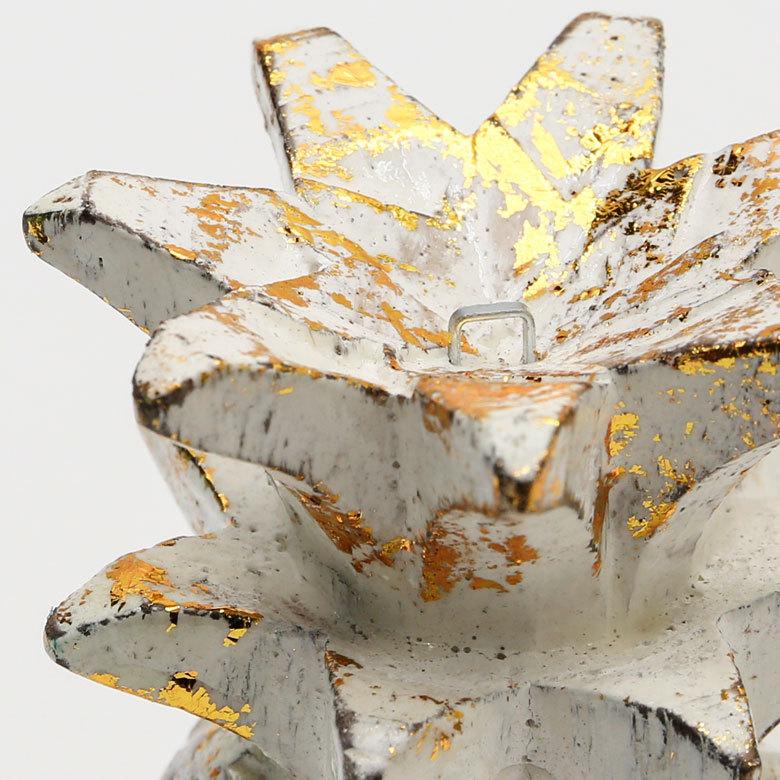 オブジェ ウッド 木製 天然木 パイナップル フルーツ ゴールド シルバー ハロウィン クリスマス オーナメント リゾート インテリア 北欧 南国 西海岸 1353 | ELEMENTS（インテリア） | 15