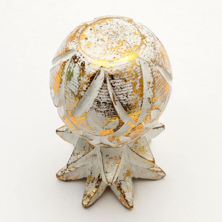 オブジェ ウッド 木製 天然木 パイナップル フルーツ ゴールド シルバー ハロウィン クリスマス オーナメント リゾート インテリア 北欧 南国 西海岸 1353 | ELEMENTS（インテリア） | 16