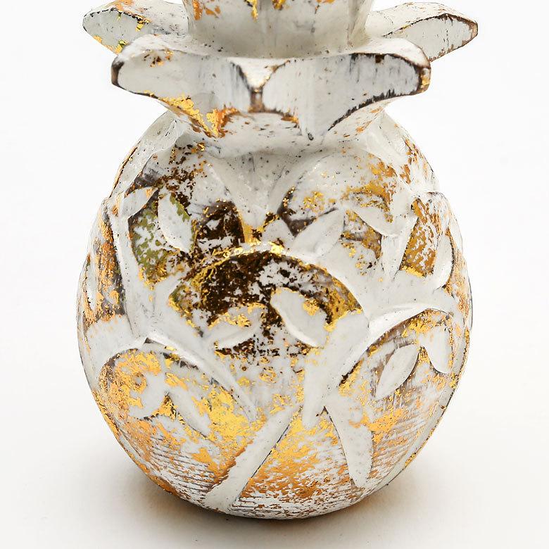 オブジェ ウッド 木製 天然木 パイナップル フルーツ ゴールド シルバー ハロウィン クリスマス オーナメント リゾート インテリア 北欧 南国 西海岸 1353 | ELEMENTS（インテリア） | 05