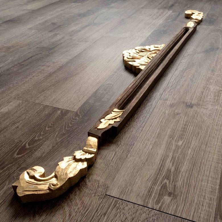 イカットハンガー アンティーク風 木彫り 彫刻 レリーフ タペストリー