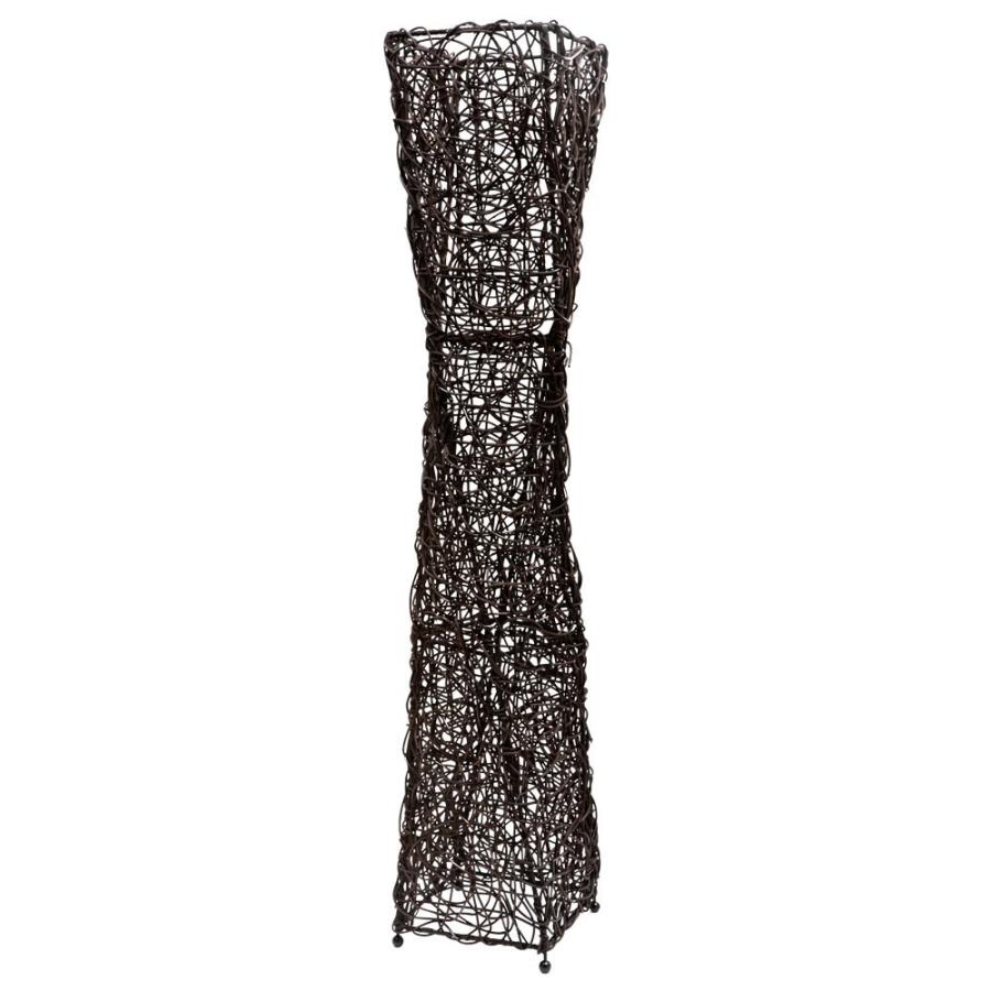 フロアライト 照明 スタンド ラタン製 籐 高さ約120cm アジアン バリ雑貨 間接照明 おしゃれ ランプ ツイストタイプ 13568 | ブランド登録なし | 18