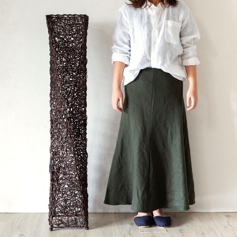 フロアライト 照明 スタンド ラタン製 籐 高さ約120cm アジアン バリ雑貨 間接照明 おしゃれ ランプ ツイストタイプ 13568 | ブランド登録なし | 05