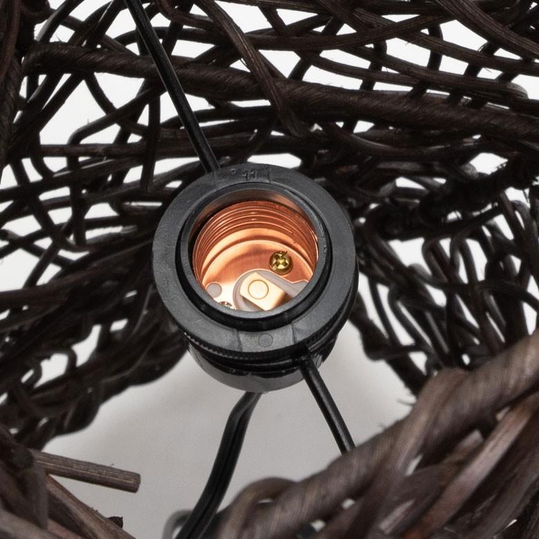 フロアライト 照明 スタンド ラタン製 籐 高さ約120cm アジアン バリ雑貨 間接照明 おしゃれ ランプ ツイストタイプ 13568 | ブランド登録なし | 07