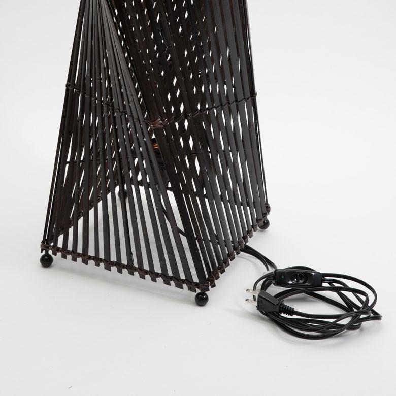 フロアライト 照明 スタンド バンブー製 竹 高さ約60cm アジアン バリ雑貨 間接照明 おしゃれ ランプ ツイストタイプ 13571 | ブランド登録なし | 11