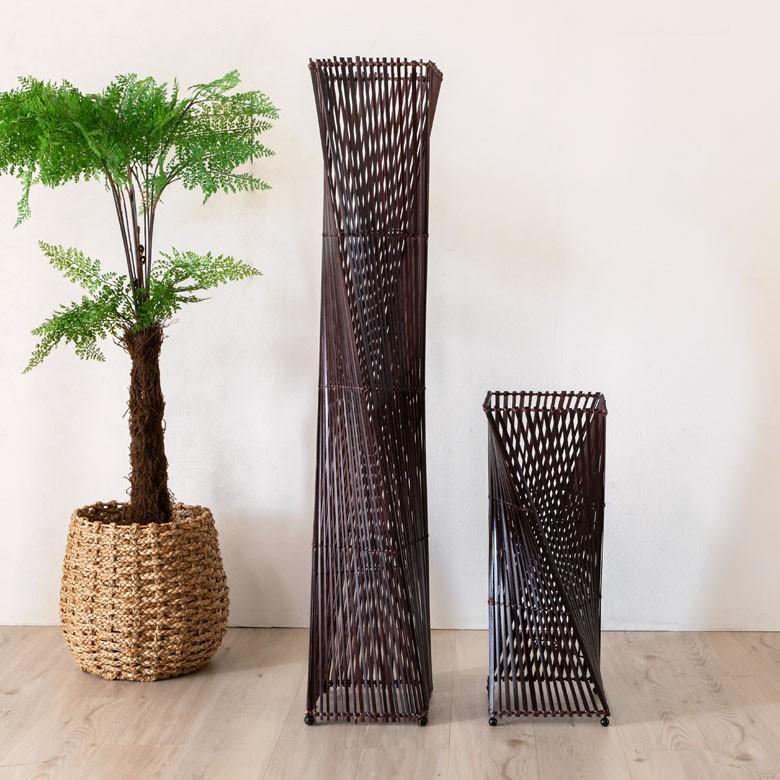 フロアライト 照明 スタンド バンブー製 竹 高さ約60cm アジアン バリ雑貨 間接照明 おしゃれ ランプ ツイストタイプ 13571 | ブランド登録なし | 16