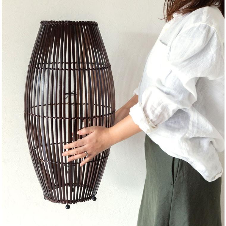 フロアライト 照明 スタンド バンブー製 竹 高さ約60cm アジアン
