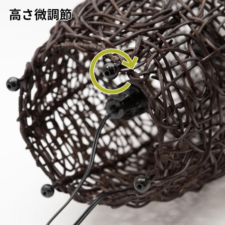 フロアライト 照明 スタンド ラタン製 籐 高さ約60cm アジアン バリ雑貨 間接照明 おしゃれ ランプ コクーンタイプ 13575 | ブランド登録なし | 10