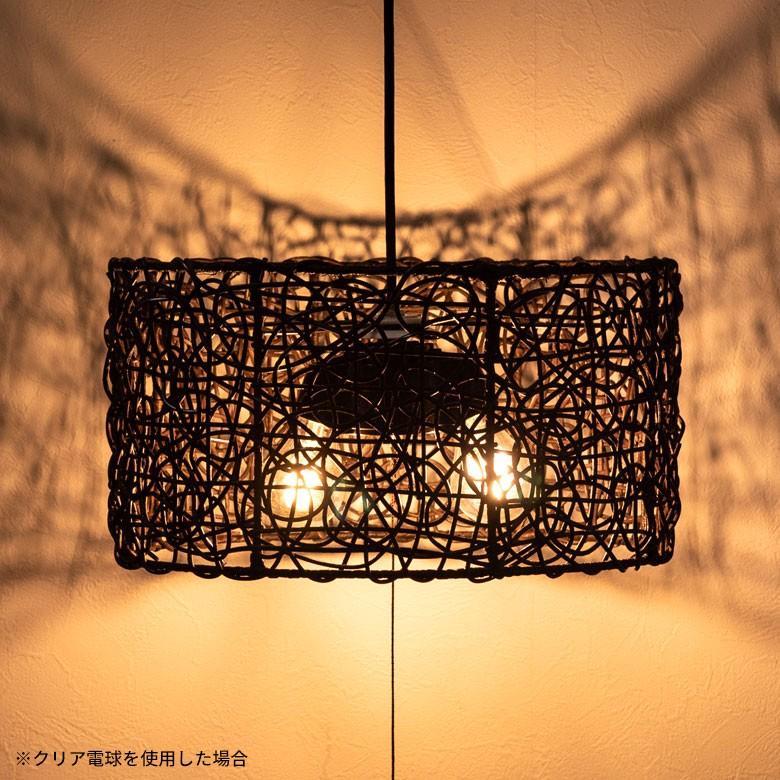 ペンダントライト 照明 吊り下げ ラタン製 籐 直径約40cm アジアン バリ雑貨 天井照明 おしゃれ ランプ ラウンドタイプ 13579 | ブランド登録なし | 07