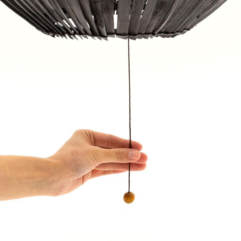 ペンダントライト 照明 吊り下げ バンブー製 竹 直径約40cm アジアン バリ雑貨 天井照明 おしゃれ ランプ ボールタイプ 13580 | ブランド登録なし | 12