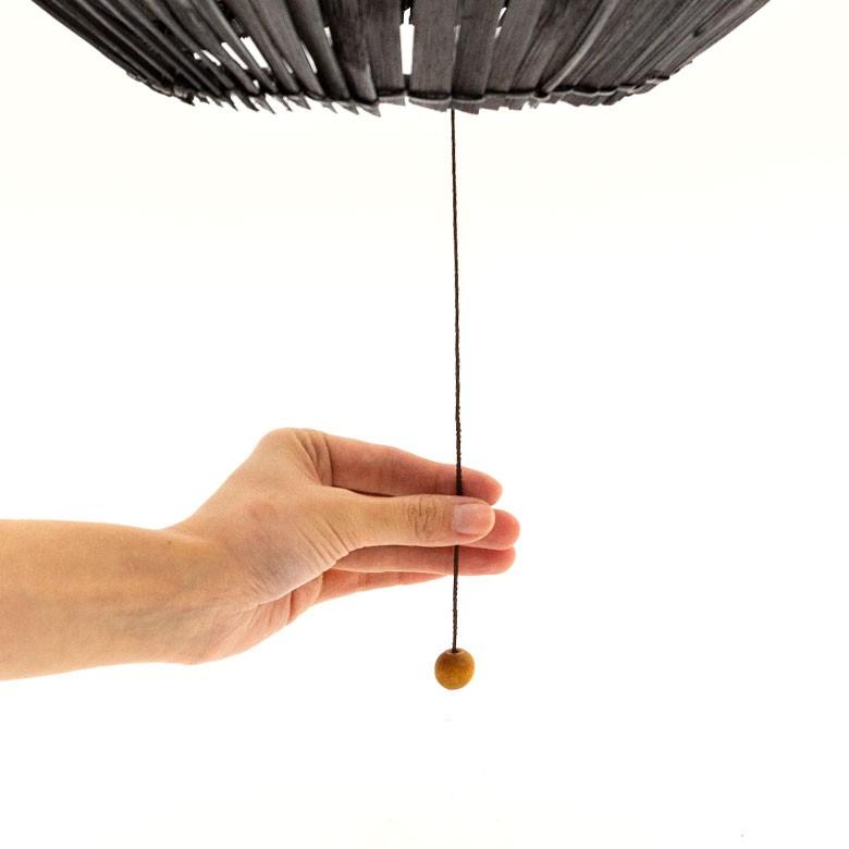 ペンダントライト 照明 吊り下げ バンブー製 竹 直径約40cm アジアン バリ雑貨 天井照明 おしゃれ ランプ オーバルタイプ 13582 | ブランド登録なし | 12