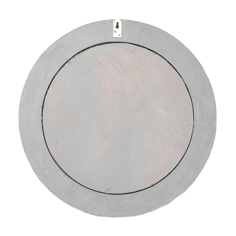 ミラー 壁掛けミラー 鏡 背面フック付き 木彫り 花モチーフ 円形 アジアン バリ雑貨 玄関 リビング インテリア ウォールミラー プレゼント 13589 | ブランド登録なし | 07