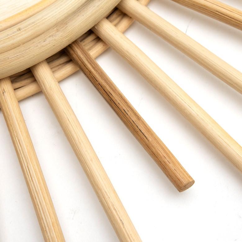 ミラー 鏡 壁掛け ウォールミラー 丸型 ラタン 壁掛けミラー サンミラー 西海岸 レストラン カフェ 店舗用 バリ おしゃれ 13703 | ブランド登録なし | 09