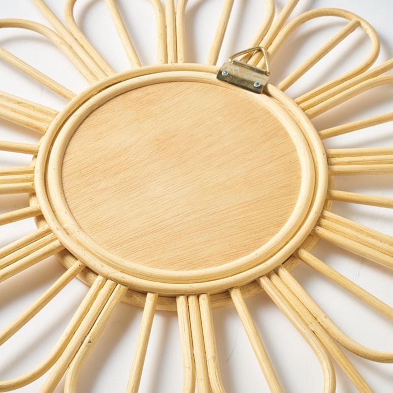 鏡 壁掛け ミラー ラタン ウォールミラー 丸 フラワー 壁掛鏡 ラタンミラー デザインミラー 花 おしゃれ 北欧 リゾート 雑貨 インテリア 西海岸 13707 | ELEMENTS（インテリア） | 14