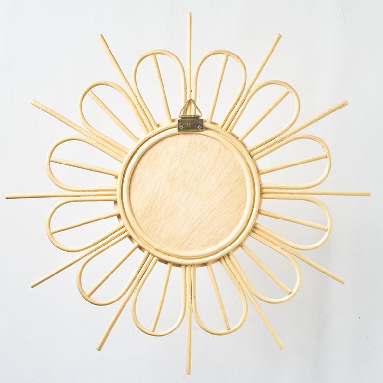 鏡 壁掛け ミラー ラタン ウォールミラー 丸 フラワー 壁掛鏡 ラタンミラー デザインミラー 花 おしゃれ 北欧 リゾート 雑貨 インテリア 西海岸 13707 | ELEMENTS（インテリア） | 17