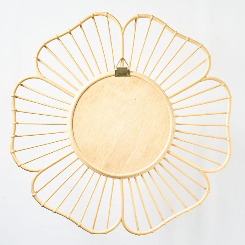 鏡 壁掛け ミラー ラタン ウォールミラー 丸 フラワー 壁掛鏡 ラタンミラー デザインミラー 花 おしゃれ 北欧 リゾート 雑貨 インテリア 西海岸 13709 | ELEMENTS（インテリア） | 16