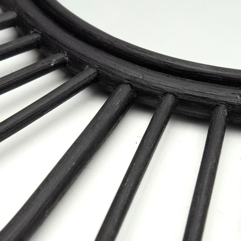 ミラー 鏡 壁掛け ウォールミラー フラワー 花型 ラタン 壁掛けミラー 吊り下げ 西海岸 レストラン カフェ 店舗用 バリ おしゃれ 13710 | ブランド登録なし | 02