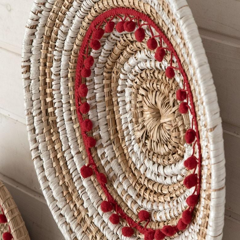 壁飾り ウォールデコレーション アジアン雑貨 インテリア 壁飾り 手作り おしゃれ 玄関 壁掛け アート バリ雑貨 おしゃれ リビング 40cm | ブランド登録なし | 03