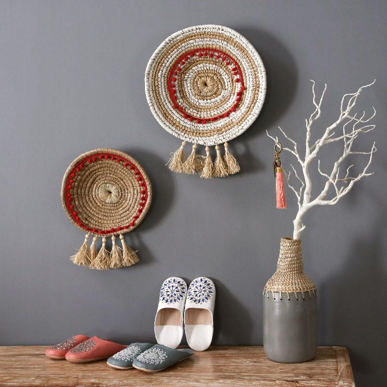 壁飾り ウォールデコレーション アジアン雑貨 インテリア 壁飾り 手作り おしゃれ 玄関 壁掛け アート バリ雑貨 おしゃれ リビング 40cm | ブランド登録なし | 04