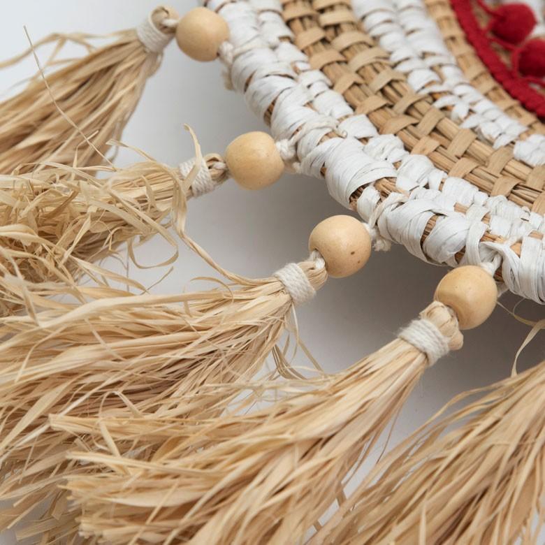 壁飾り ウォールデコレーション アジアン雑貨 インテリア 壁飾り 手作り おしゃれ 玄関 壁掛け アート バリ雑貨 おしゃれ リビング 40cm | ブランド登録なし | 05