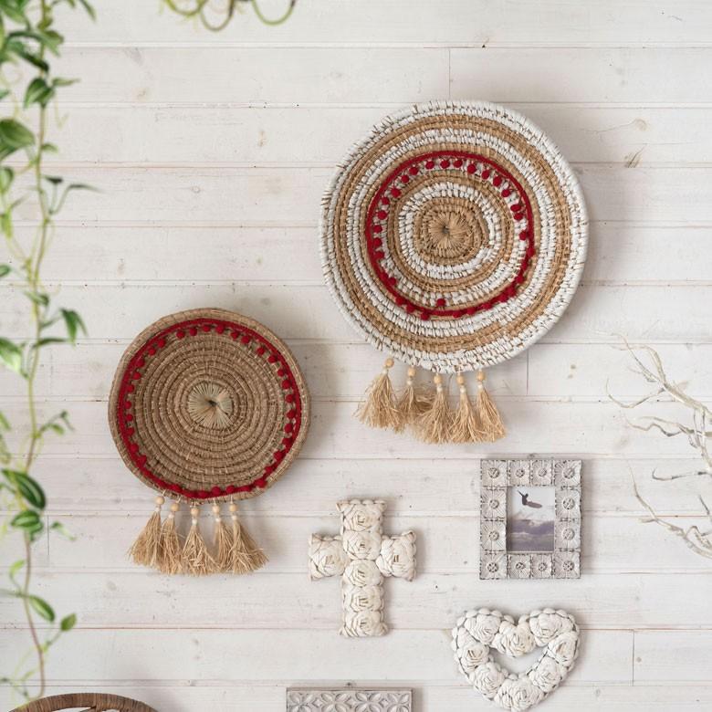 壁飾り ウォールデコレーション アジアン雑貨 インテリア 壁飾り 手作り おしゃれ 玄関 壁掛け アート バリ雑貨 おしゃれ リビング 40cm | ブランド登録なし | 07