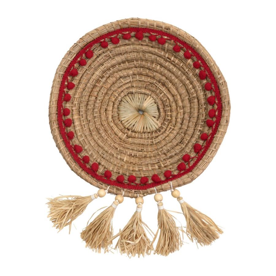 壁飾り ウォールデコレーション アジアン雑貨 インテリア 壁飾り 手作り おしゃれ 玄関 壁掛け アート ラタン バリ おしゃれ リビング 30cm | ブランド登録なし | 14