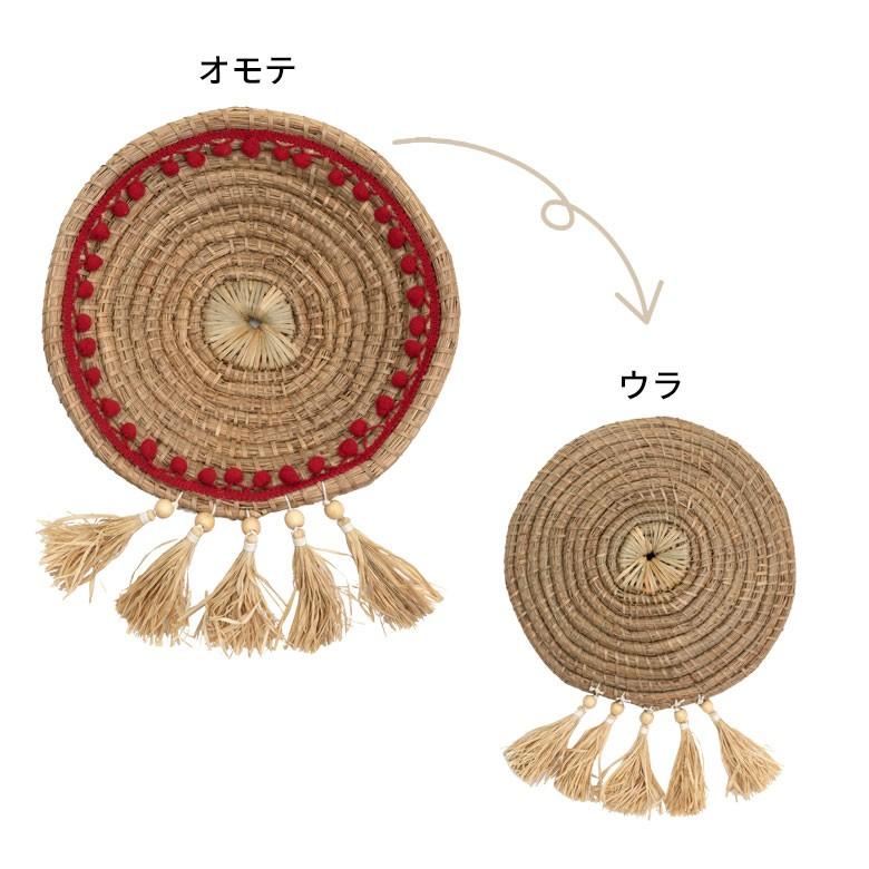 壁飾り ウォールデコレーション アジアン雑貨 インテリア 壁飾り 手作り おしゃれ 玄関 壁掛け アート ラタン バリ おしゃれ リビング 30cm | ブランド登録なし | 06