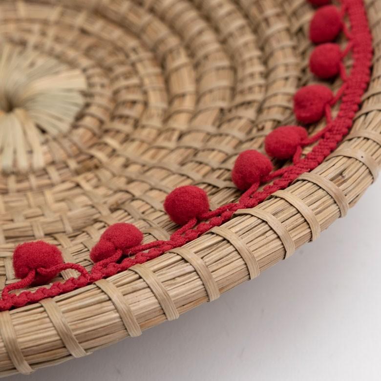 壁飾り ウォールデコレーション アジアン雑貨 インテリア 壁飾り 手作り おしゃれ 玄関 壁掛け アート ラタン バリ おしゃれ リビング 30cm | ブランド登録なし | 08