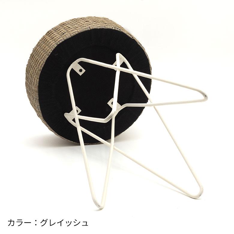 スツール 丸スツール 丸いす ラウンド チェア  家具 1人掛け ラタン アイアン 背もたれなし 北欧 モダン 籐 インテリア 1371 | ELEMENTS（インテリア） | 18